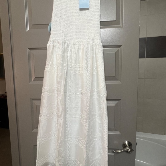 Hill House Home The Cosima Nap Dress - White Patchwork Organza Size SWhite Patch - Picture 4 of 6